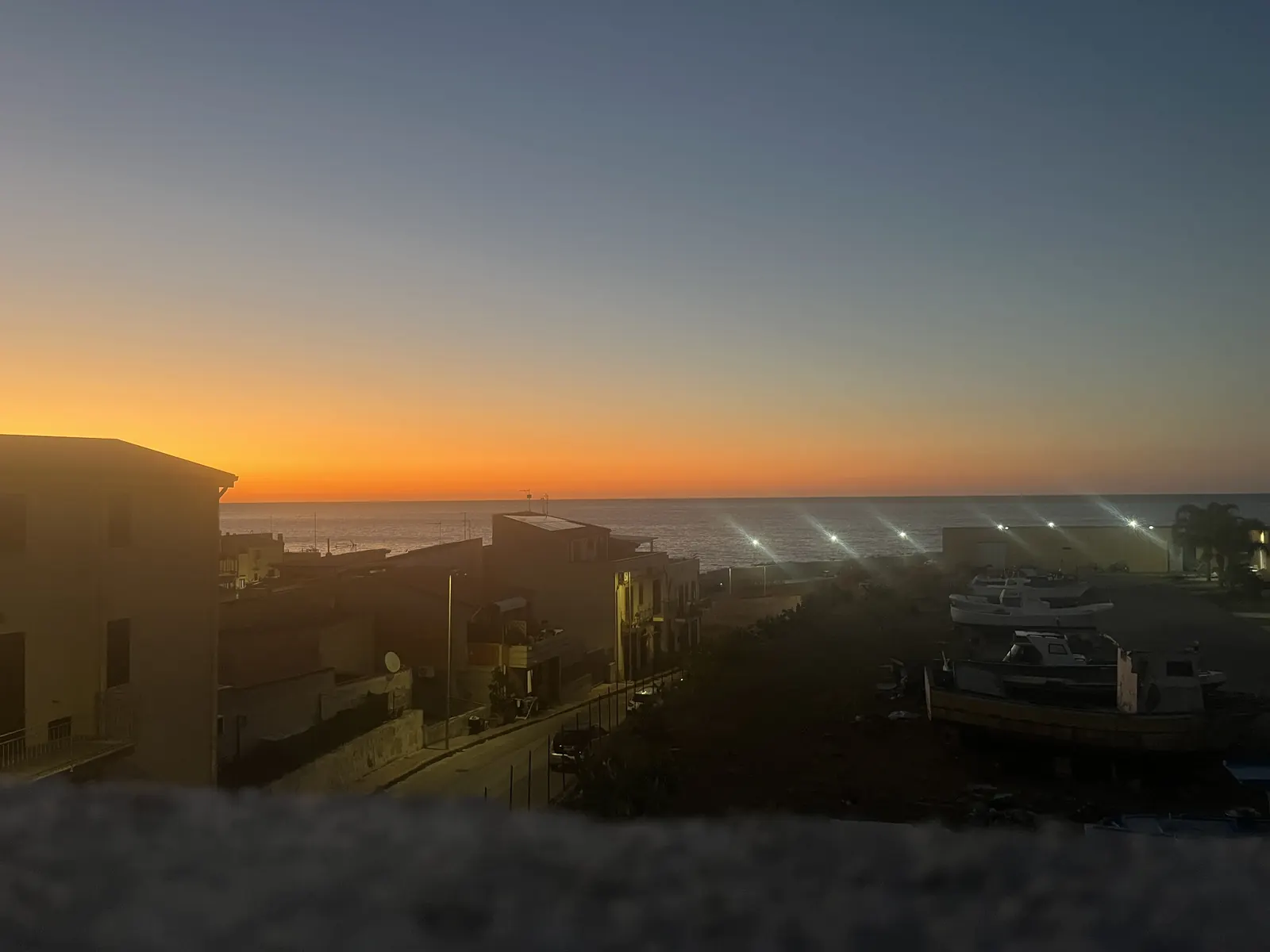 Sonnenuntergang vom Ferienhaus